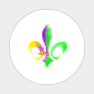 Mardi Gras Fleur de Lis Magnet